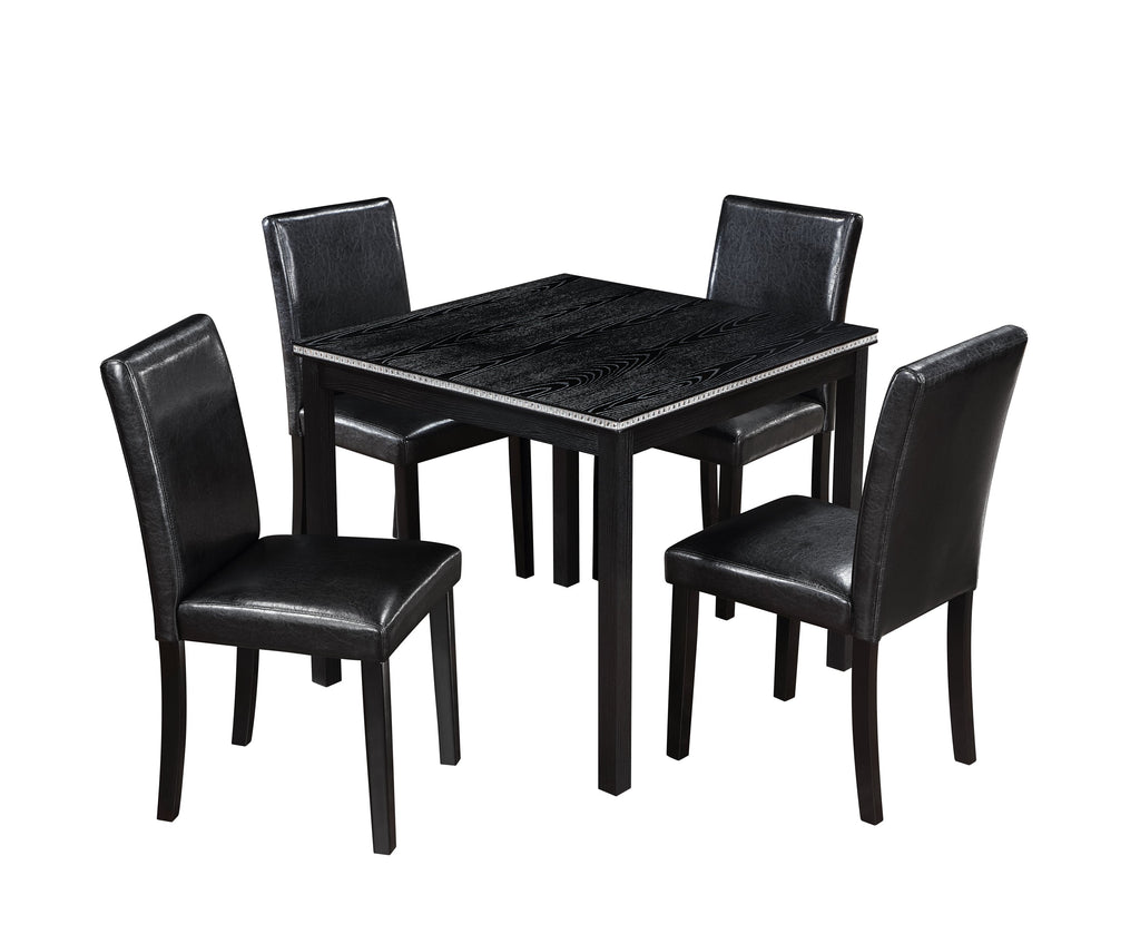 5 Piece Wooden Dining Table Set-0