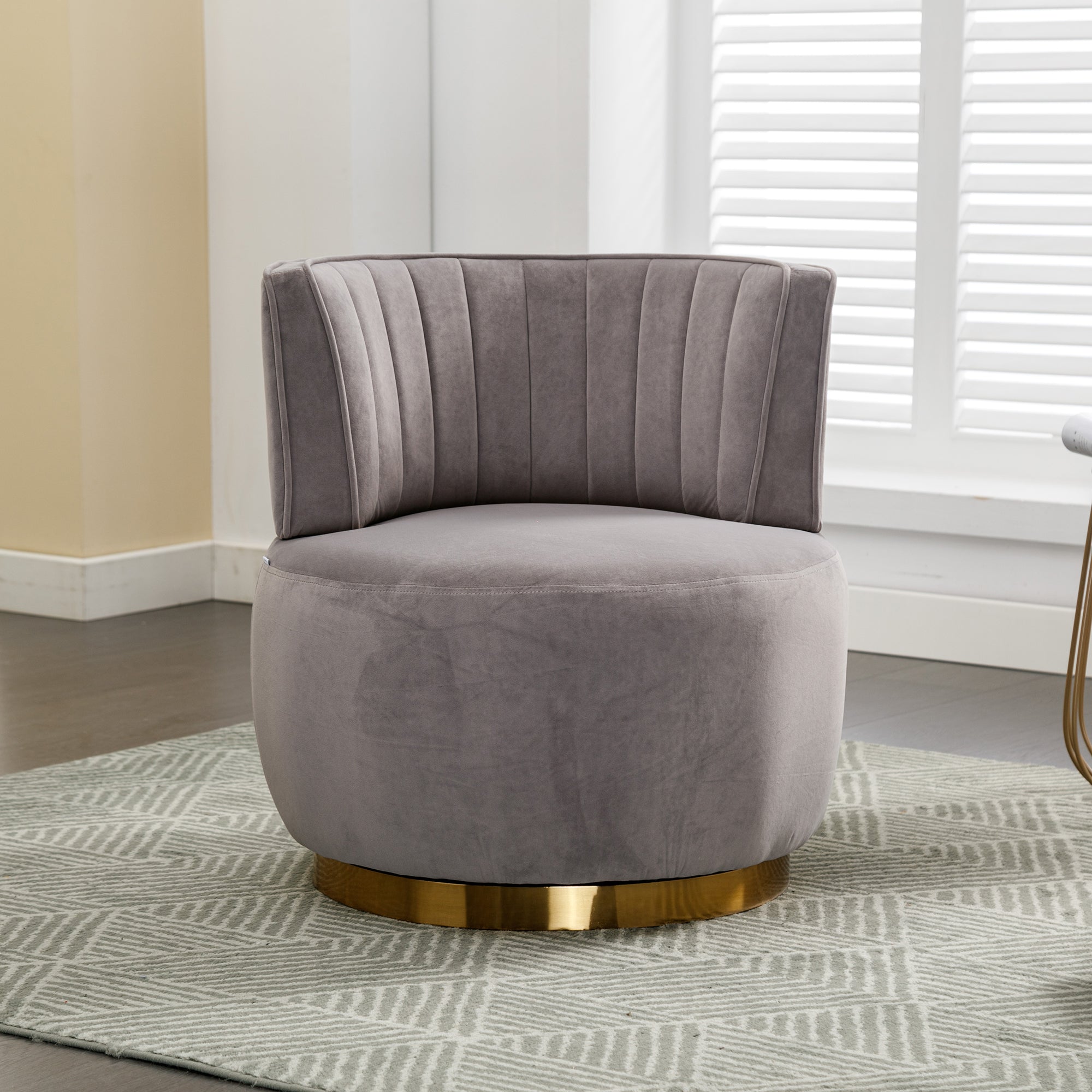 360 Degree Swivel Cuddle Barrel Accent Sofa Chairs-2